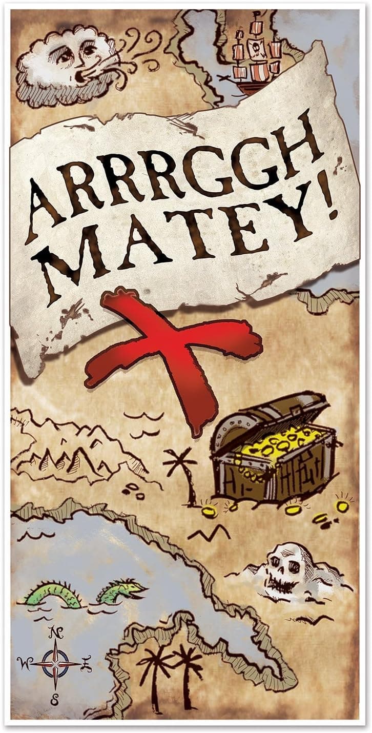 Beistle Treasure Map Door Cover
