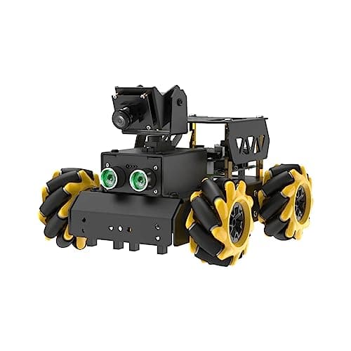 TurboPi Robot Car for Raspberry Pi AI Vision Camera Programmable Smart Robot Car Kit Color Sorting Line Tracking Target Recognition Obstacle Avoidance Support Python Linux with RaspberryPi 5 8GB