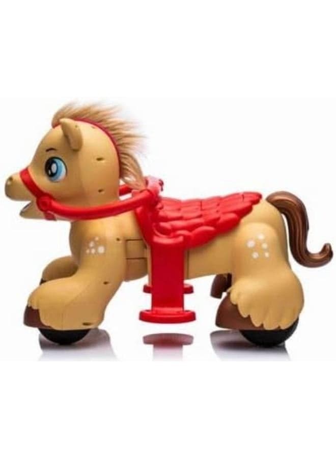 Horse Ride-On Brown
