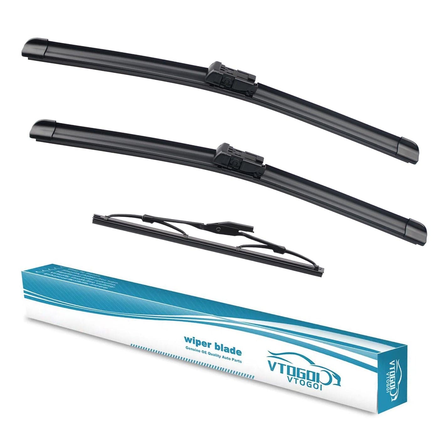VTOGOI Wiper Blades With Rear Wiper Blades Set For Land Rover Range Rover Evoque 20122019 Automotive Replacement Windshield Wiper Blades That Meet OEM Quality Easy DIY Install 242110 Set of 3