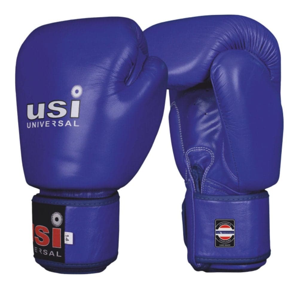 USI UNIVERSAL Muay Thai Gloves (609MT1) (14oz, Blue)