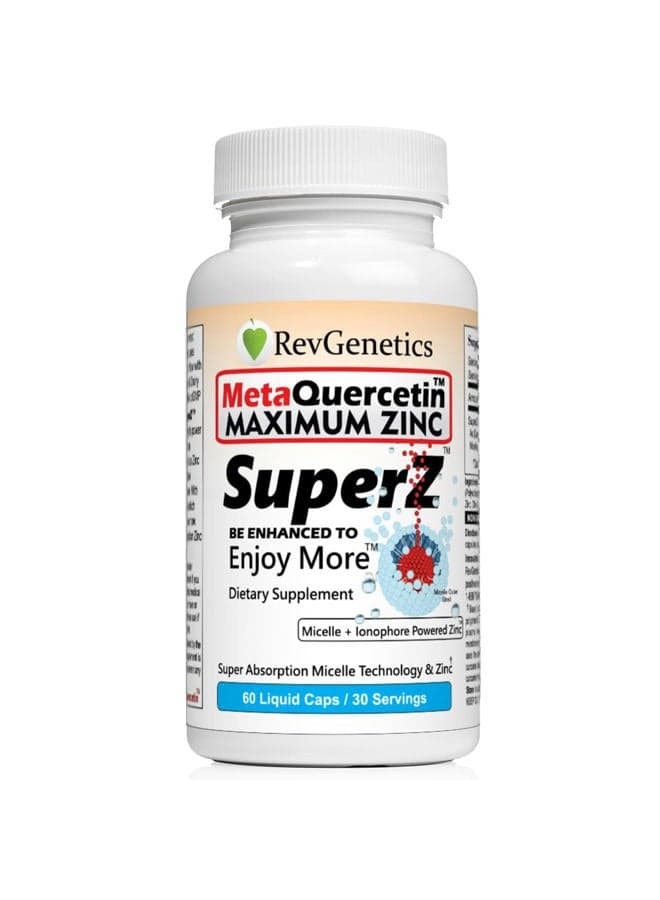 Revgenetics SuperZ MetaQuercetin with Zinc 60 Liquid caps quercetin