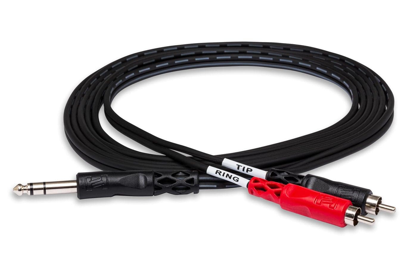Hosa TRS-204 Inchsert Cable, 1/4 Inch TRS to Dual RCA, 13.1 Feet