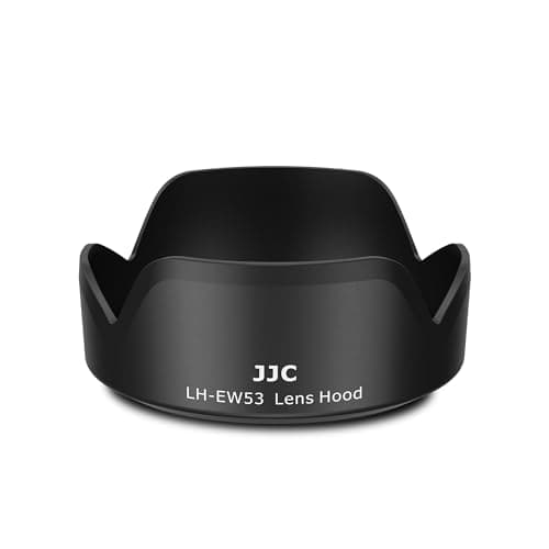 JJC Camera Lens Hood Shade for Canon EFM 1545mm f3563 is STM RFS 1845mm f4563 is STM Lens on Canon EOS R100 R50 M50 M50 Mark II M5 M6 M6 Mark II M200 M100 Replaces Canon EW53 Hood