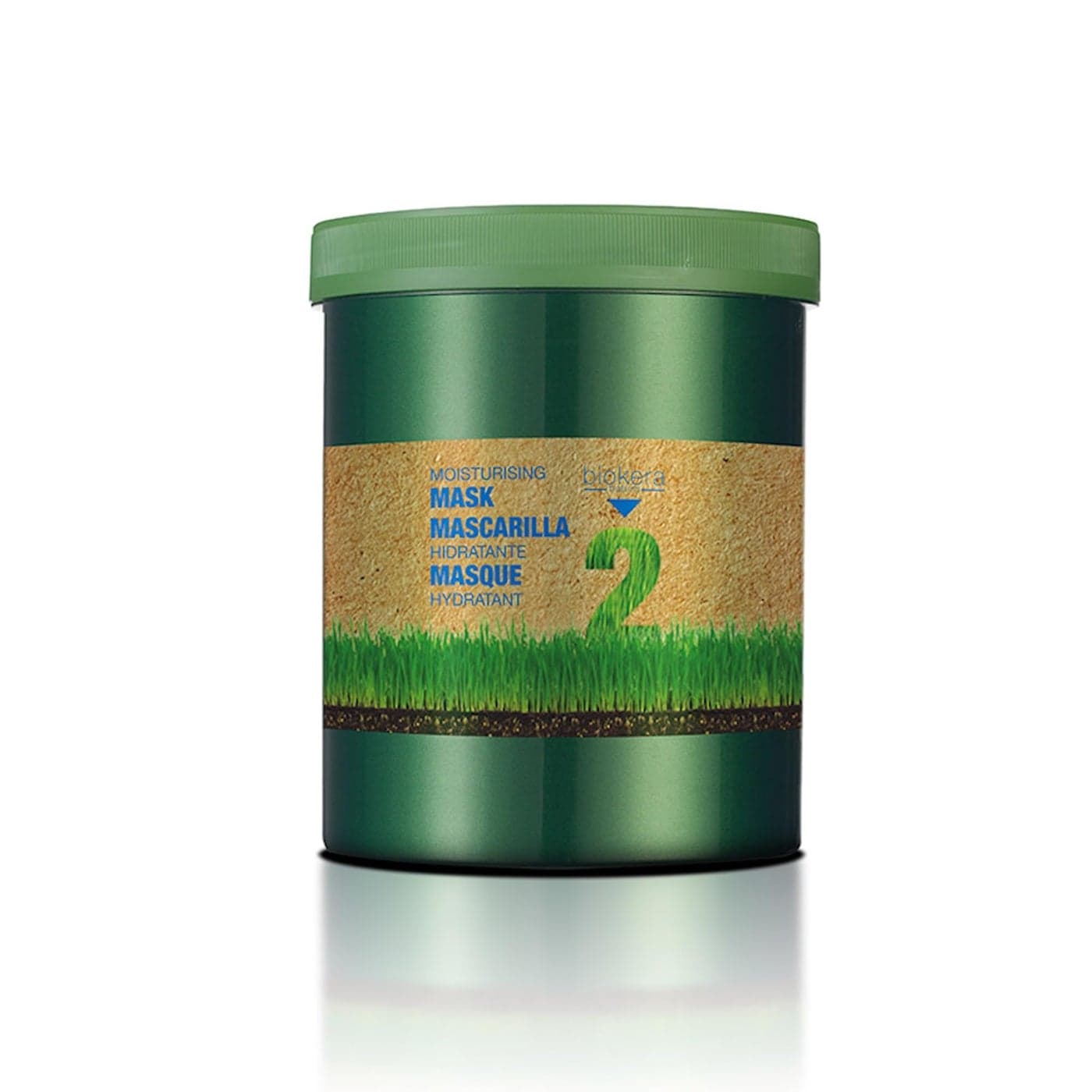 SALERM Moisturizing Mask Biokera Natura 1000 ml Ideal for Dry or Dehydrated Hair with Wheat Germ Oil Deep Hydration Smoother and Shinier Hair