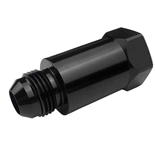 Aluminum 8AN Inline Roll-over Check Valve 8 AN Female to AN 8 Male Flare Fuel Cell Roll Over Vent Valve Adapter Fittings Black