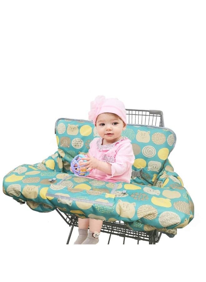 Shopping Cart Covers for Baby Girl boy, High Chair Cover for Toddler, Grocery Cart Cover (Polka Cute)