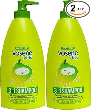 TWO PACKS of Vosene Kids 3 in 1 Conditioning Shampoo Head Lice Repellent 250ml