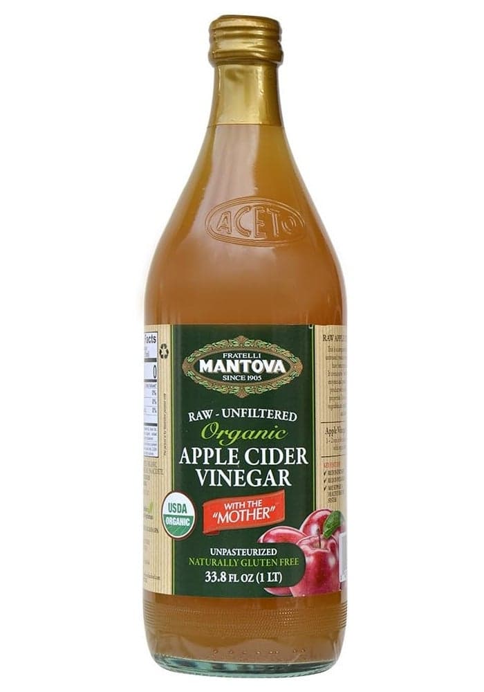 Mantova Organic Raw Unfiltered Apple Cider Vinegar with Mother - 34 Oz