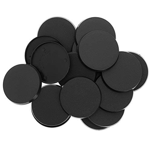 Evemodel MB750 100pcs Round Plastic Model Bases 50mm or 196inch for Gaming Miniatures or Wargames Table Games