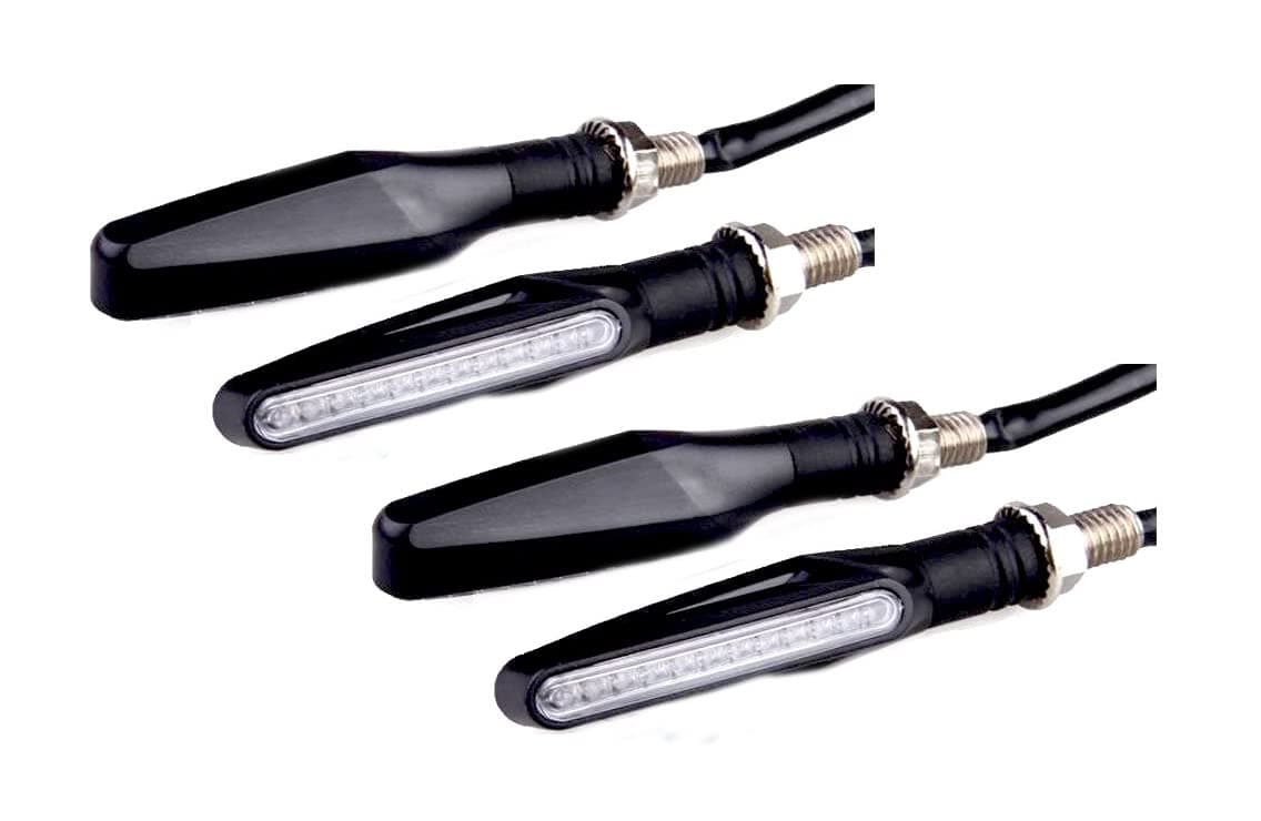 A2D Bike KTM Style SleekAmber LED Indicators Set of 4 Compatible for Bajaj Pulsar 200 NS