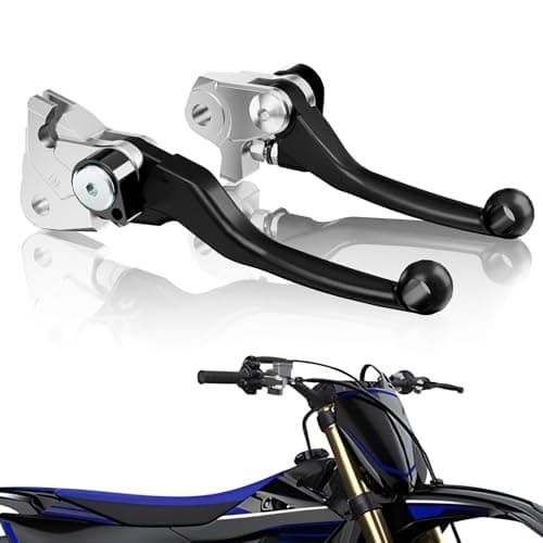 USTPO Dirt Bike Clutch Brake Lever Foldable CNC Pivot Motorcycle Folding Set for YZ125 YZ250 1523 YZ250F 0923 YZ125X 1723 YZ250X 1623 YZ450F 0923 YZ250FX 2023 YZ450FX 1923 Black