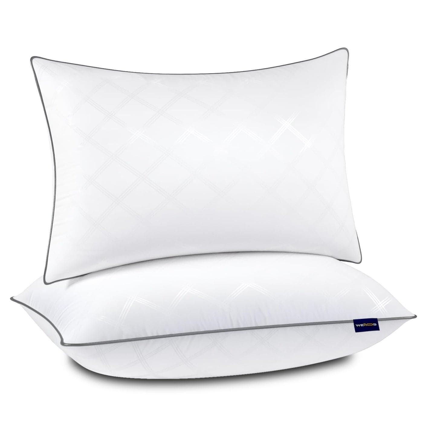 Wellos WL-PL-BS0 Bed Pillows, Standard Size, White 2 Count