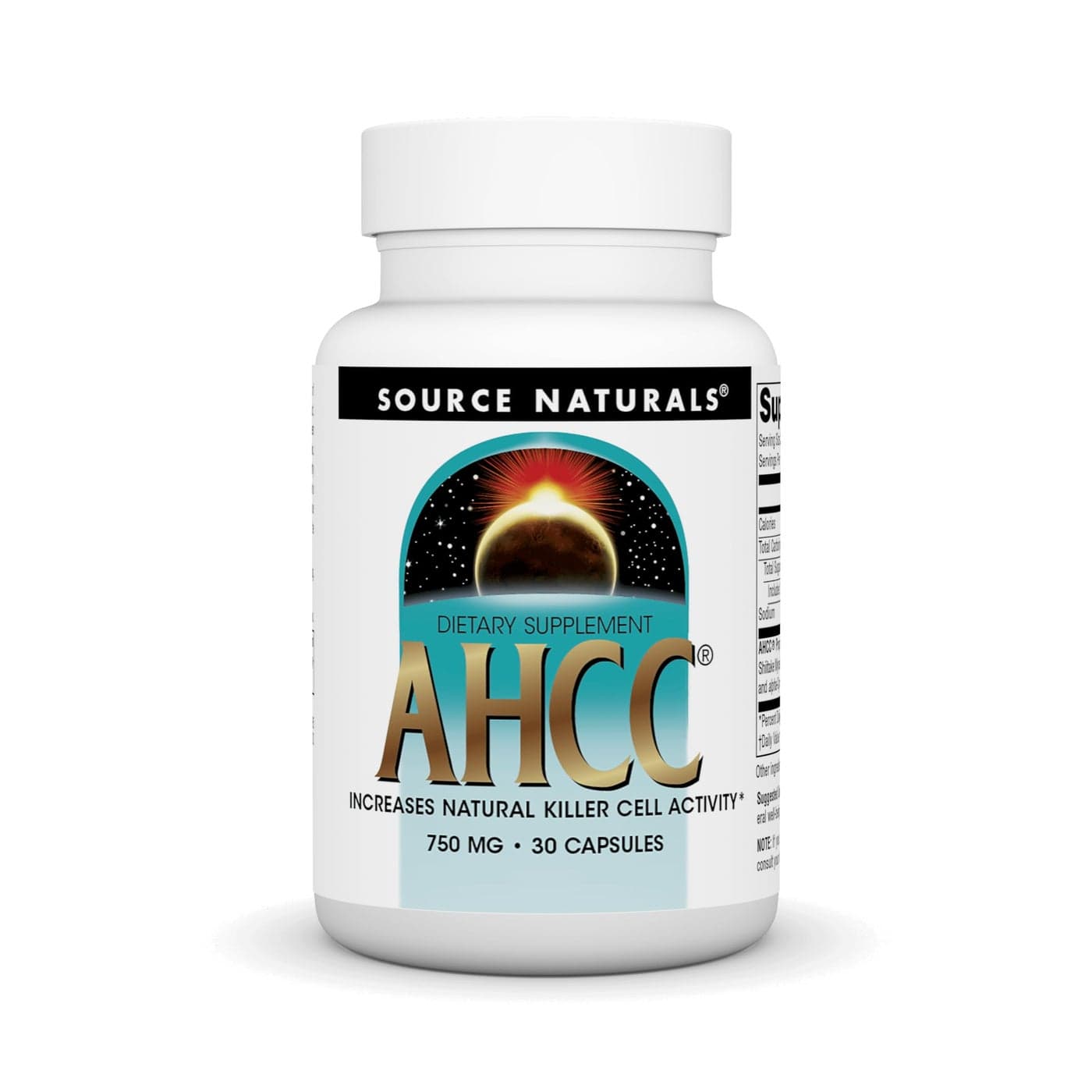 Source Naturals AHCC 750 mg Increases Natural Killer Cell Activity 30 Capsules