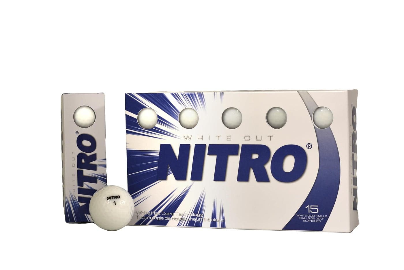 Nitro White Out Ball (15-Pack), White