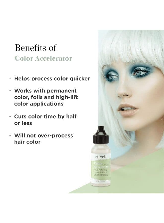 Haircare Color And Lightener Accelerator - Cuts Process In Half - Provides Excellent Gray Coverage - Prevents Color Fading - Works With 10 To 60 Volume Peroxide - Cruelty Free - 1.25 Oz
