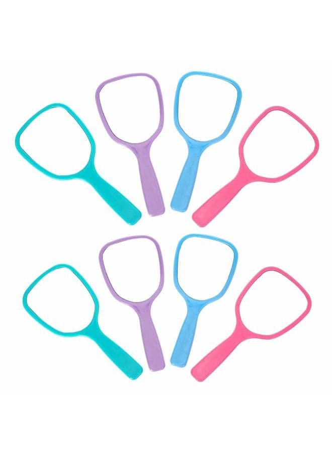 8PC Hand Mirror, Travel Handheld Mirror, Cosmetic Mirror with Handle (8PC)