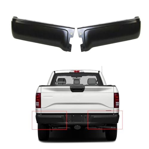 munirater Left Right Steel Rear Bumper Ends Replacement for 2009-2014 F150