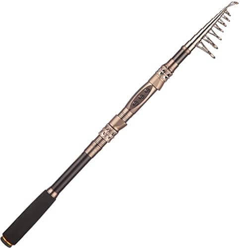 PLUSINNO Telescopic Fishing Rod Retractable Fishing Pole Rod Saltwater Travel Spinning Fishing Rods Fishing Poles