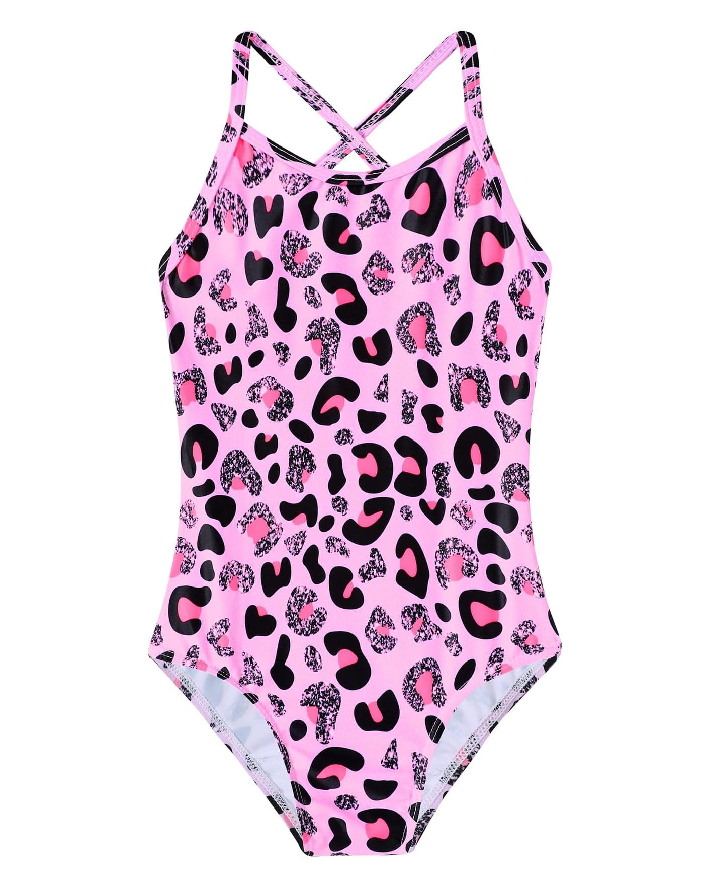 Ghteas Kids Swimsuits Cute Bathing Suits Little Girls Swimsuit Cute One Piece Swimsuit Beach Swimwear Swimsuits for Girls 10 9 Pink Leopard