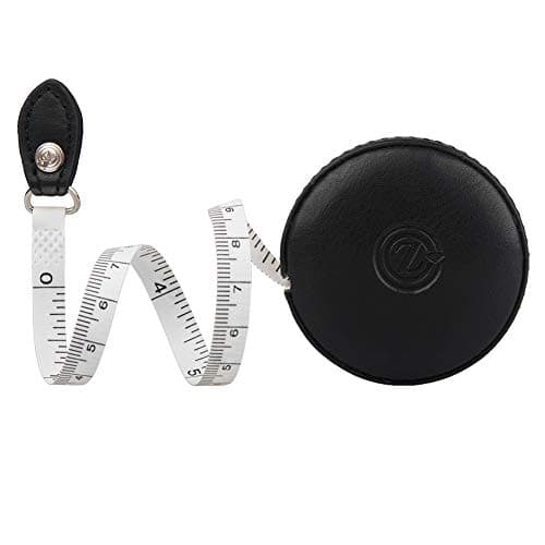 Sewing Tape Measure Medical Body Cloth Tailor Craft Dieting Measuring Tape 60 Inch15M Dual Sided Retractable Ruler with Push Button Round1 Pack Black