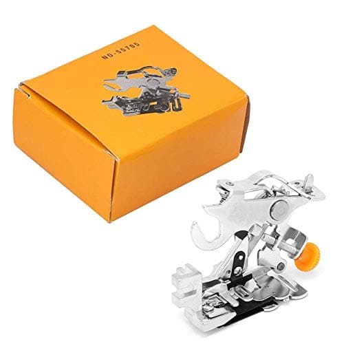 Vinayakart 55705 Household Ruffler Presser Foot Attachment Presser Foot with Lock Cylinder, Sewing Machine Parts(Yellow Box)