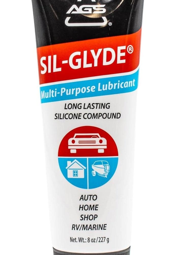 AGS Automotive Solutions SILGlyde MultiPurpose AllWeather Lubricating Compound for All Surfaces 8 oz Tube Versitle MultiPurpose Lubrication All Weather Auto Home Farm and Shop
