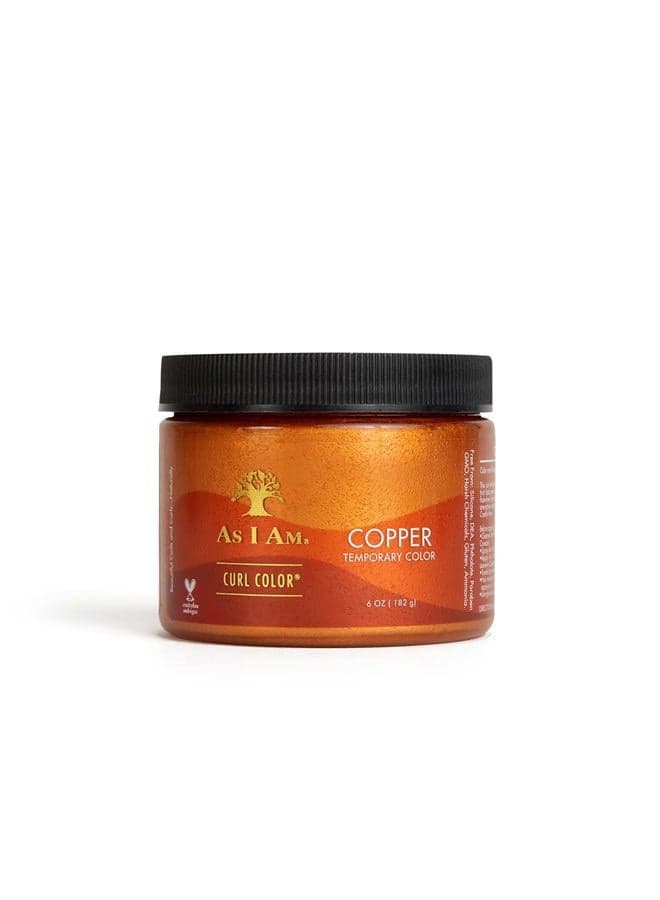 Curl Color - Copper - 6 Ounce - Curling Gel - Temporary Color - Medium Hold - Vegan & Cruelty Free