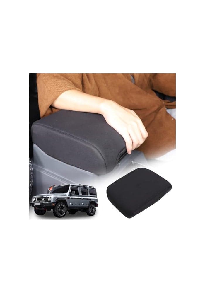 Tumukiw Armrest Box Cover Center Console Pad Compatible with Ineos Grenadier 20202024 Comfortable Breathable Cloth Center Console Armrest Cushion