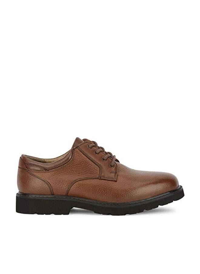 Dockers Men's Shelter Plain Toe Oxford,Dark Tan Full Grain Leather,11.5 M US