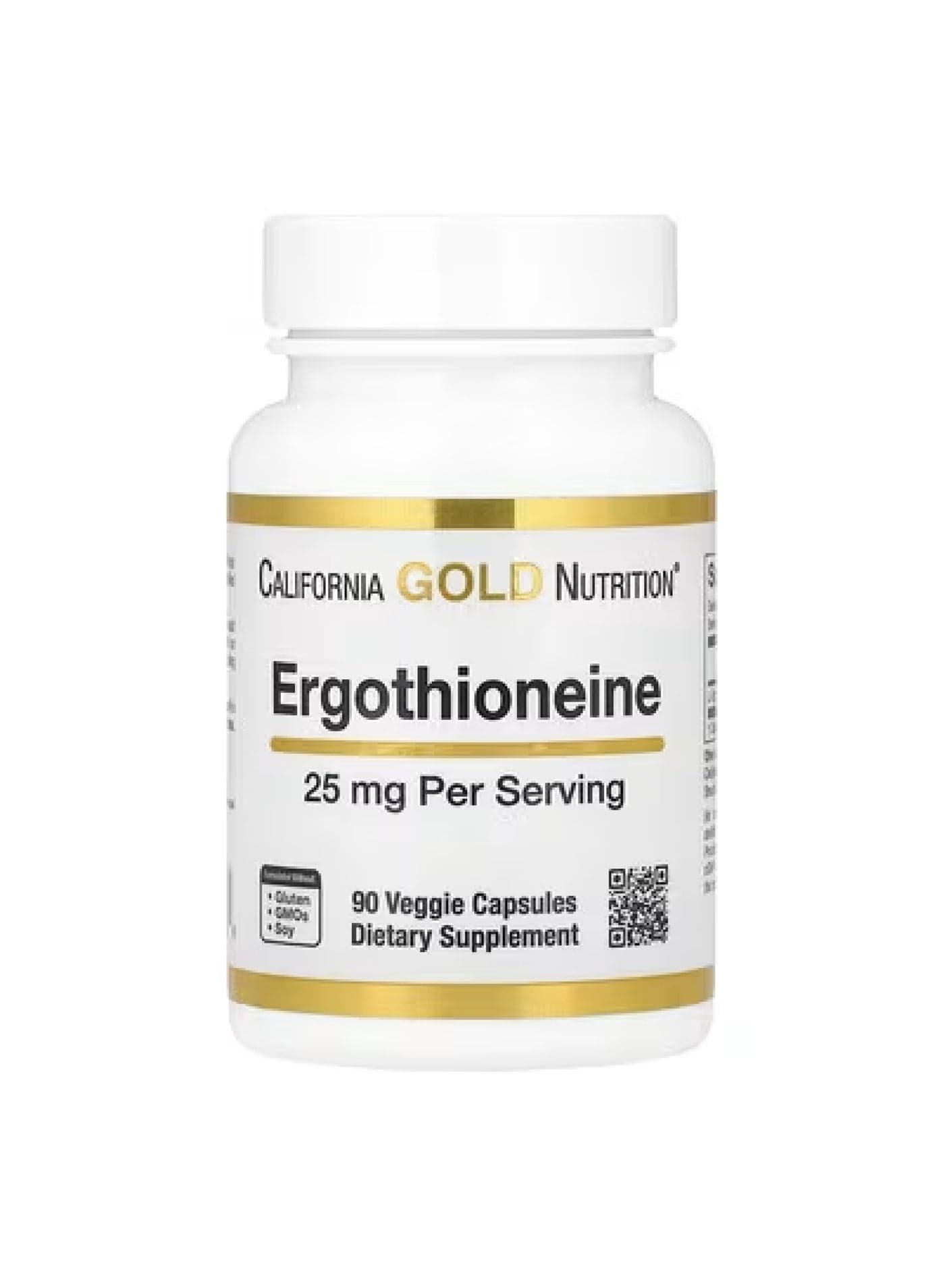 Ergothioneine, 25 mg, 90 Veggie Capsules