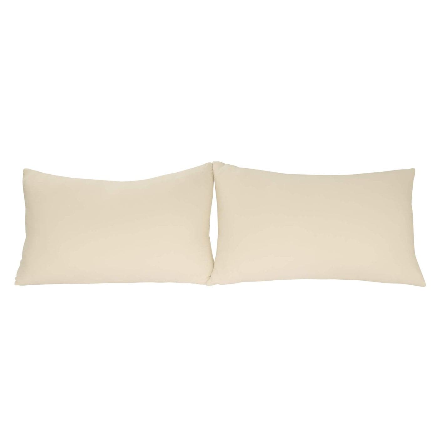 Stretch Pillowcases Micro Jersey Knit Ultra Soft Standard Size Set of 2 Pillow Cases Beige