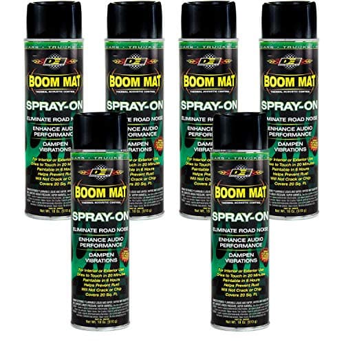 Design Engineering 050220 Boom Mat Spray-on Sound Deadening to Reduce Unwanted Road Noise and Vibration 18 Ounce (6 Pack)