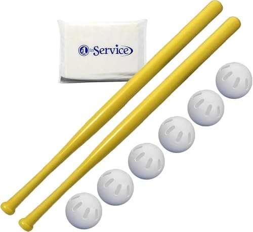 WIFFLE Ball 6 Baseballs Official Size 6 Pack Ball 32 Bats 2 Pack Set
