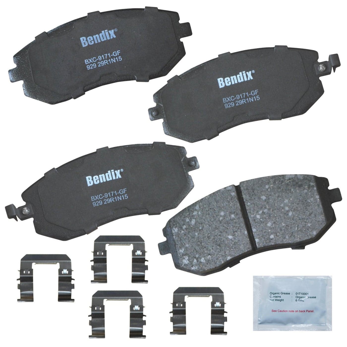 Bendix Priority1 CFC929 Ceramic Front Brake Pads for Saab 92X 20062005 Subaru Baja 20062003 Forester 20102003 Impreza 20112002 Legacy 20122002 Outback 20122001 XV 20202018