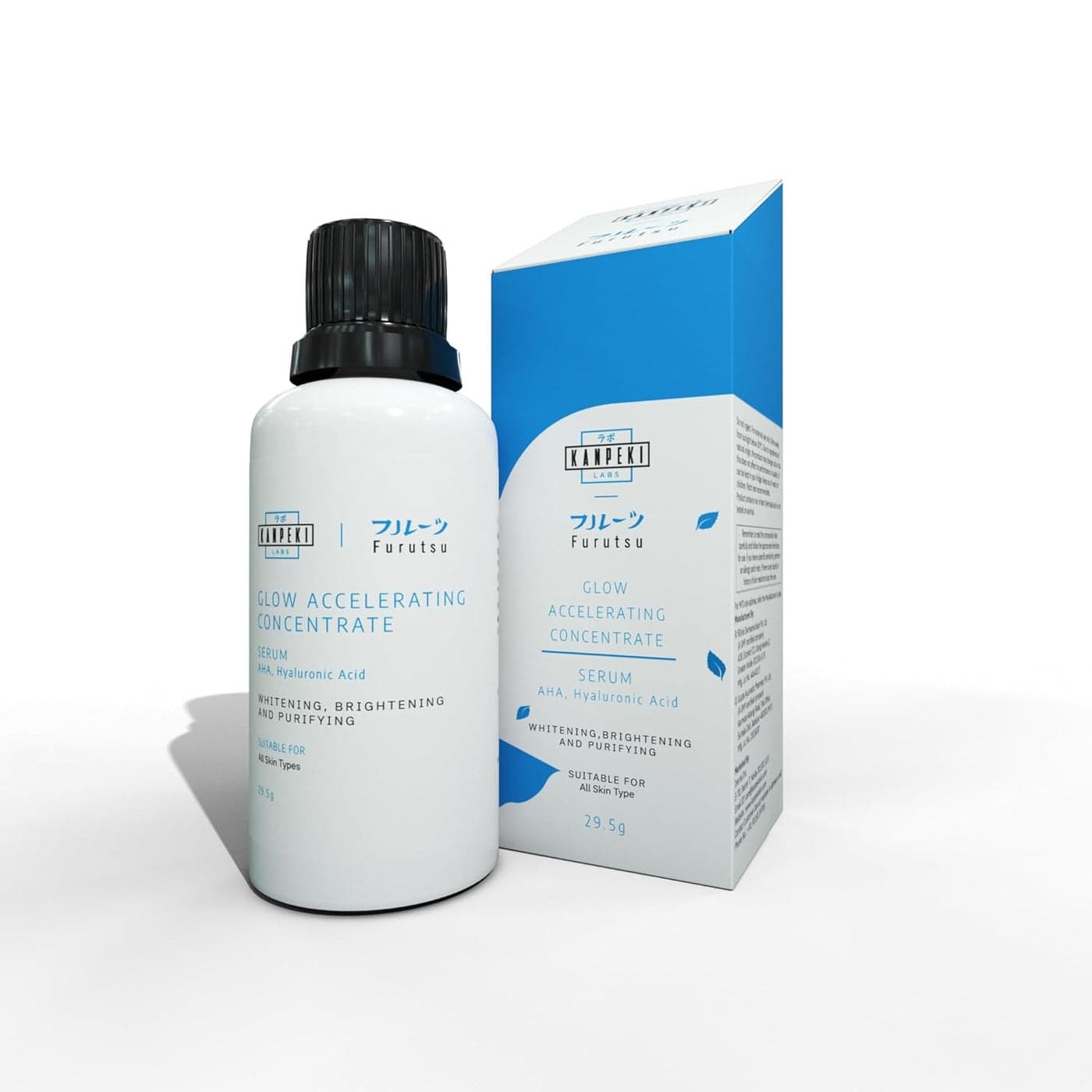Kanpeki Labs Furutsu Glow Accelerating Concentrate Serum for Brightening With Hyaluronic AHA Acid