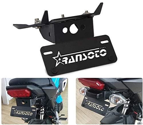 RANSOTO Motorcycle Fender Eliminator License Plate Bracket Mount Holder Compatible with Honda Grom MSX125 2017 2018 2019 2020 Quick Install Aluminium Material Small and Light