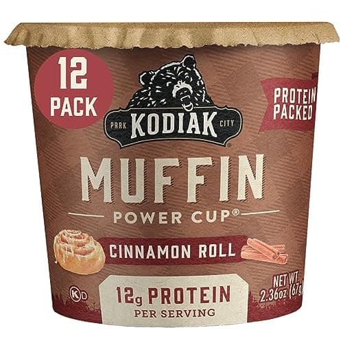 Kodiak Cakes Minute Muffins Cinnamon Roll 236 Oz Pack of 12