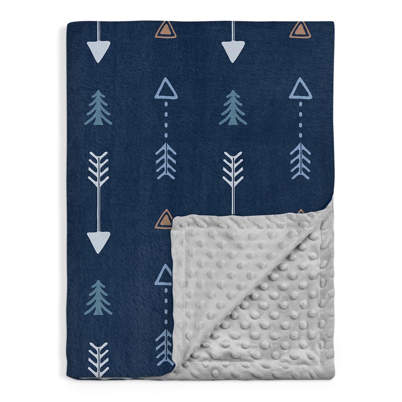 SANDJEST Kid Blanket for Boys with Double Layer Dotted Backing Arrows Printed 30 x 40 Receiving Blankets Kids Gift for Birthday