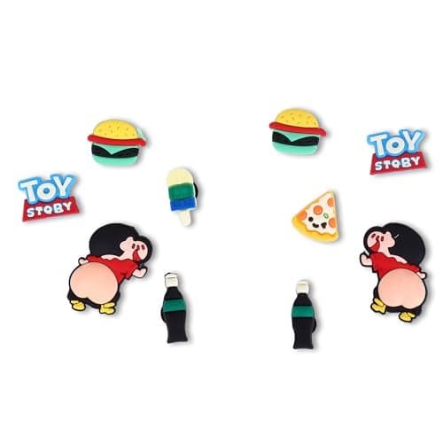 CASSIEY Polyvinyl Chloride Shoe Charms Clog Pack Of 2, 5, 6, 7, 9, 10, 12,14 Pcs Different Characters Used To Decorate Clogs Shoes