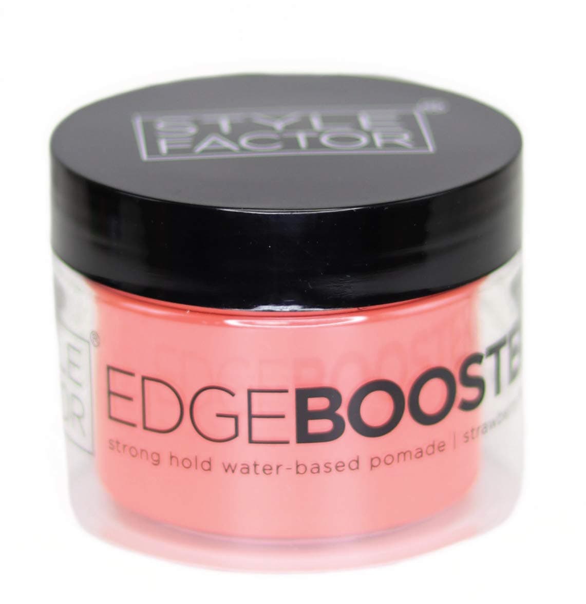 Edge Booster Style Factor Strong Hold Water Base Pomade Excellent for Taming Edges Braiding Hair Strawberry 338oz
