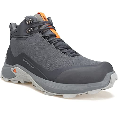 HUMTTO Mens AllTerrain Waterproof Hiking Boots Lightweight Breathable Outdoor Ankle Boots Trekking Hiking Shoes 9 Grey