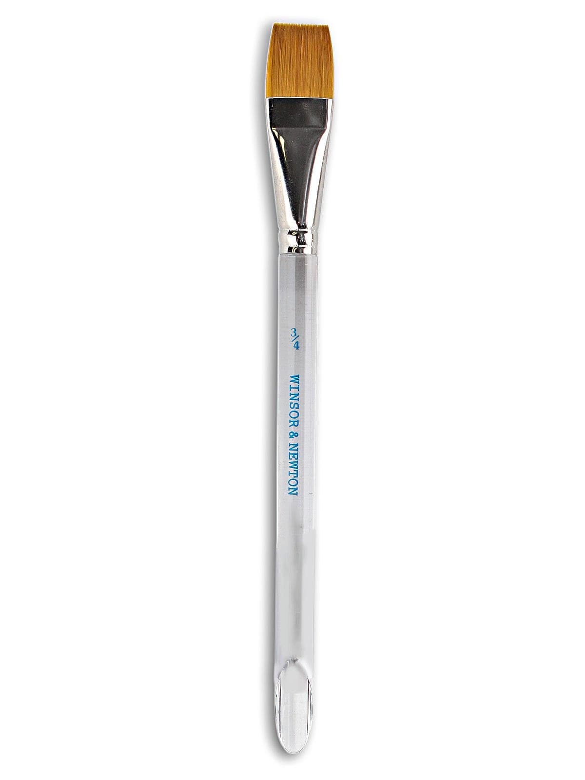 Winsor & Newton Series 995 Aquarelle Golden Nylon Short Handle Brush-Flat Wash ¾, ¾
