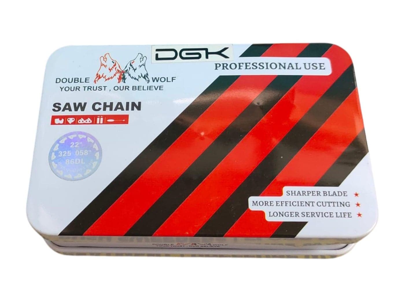 DGK 22" DoubleWolf Heavy Chain For Chain Saw for Wood Cutting (Fit to 22" Gaid Bar)