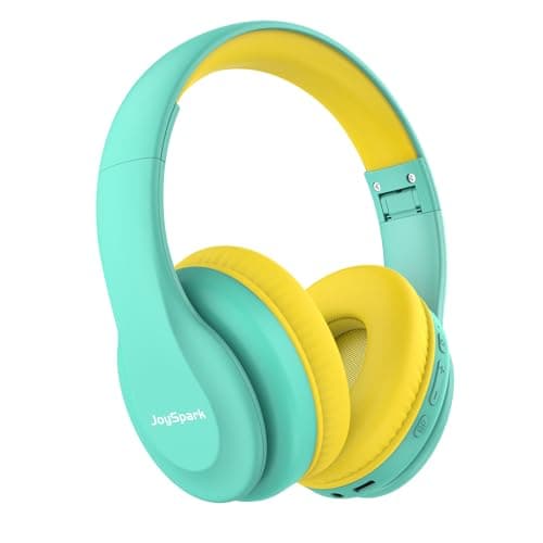 JoySpark Kids Bluetooth Headphones Lightweight Wireless Headphones for Kids 8594dB Volume Limited 60 Hours Playtime Bluetooth 53 OverEar Toddler Headsets with Builtin MicGreen