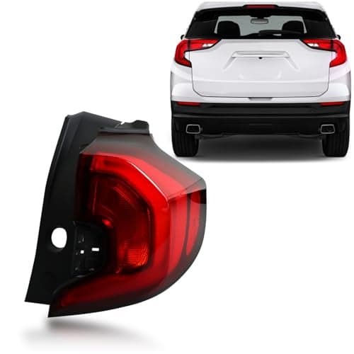 KEEGTBOX Rear Brake & Turn Signal Tail Light Assembly Compatible with GMC Terrain SL, SLE, SLE Diesel, SLT 2018-2021 Right Outer Passenger Side Replacement Part Number 84379498 (Right Passenger Side)