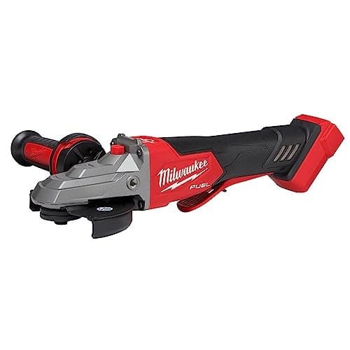 Milwaukee M18 FUEL 18Volt LithiumIon Brushless Cordless 5 in Flathead Braking Grinder with Paddle Switch NoLock ToolOnly