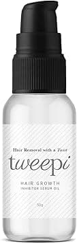 Tweepi Hair Growth Inhibitor Serum Oil Permanent Body Face Hair Removal Modern Day Ant Egg Oil Paraben Free MADE IN UK 50G