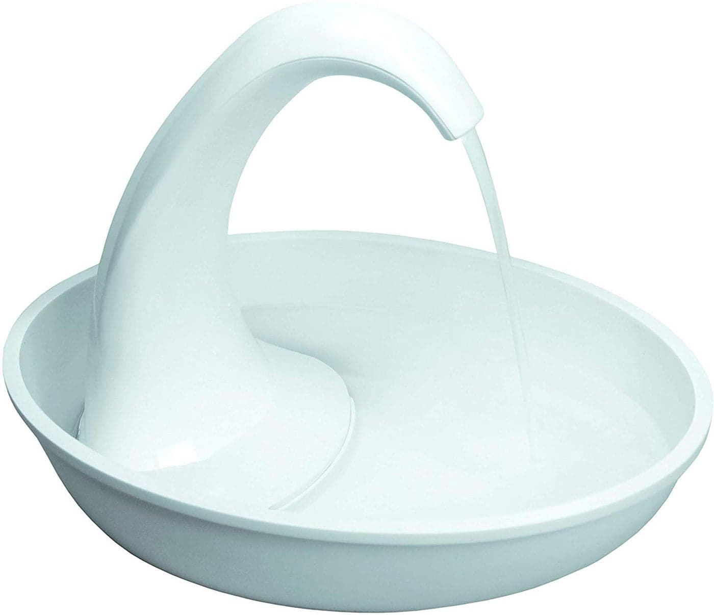 Pioneer Pet Swan Pet Drinking Fountain for Cats and Dogs 80oz Capacity Great for Multiple Pets Great for Pets Who Love the Faucet Bubbler and Bowl Dispenser Design Keeps Water Moving