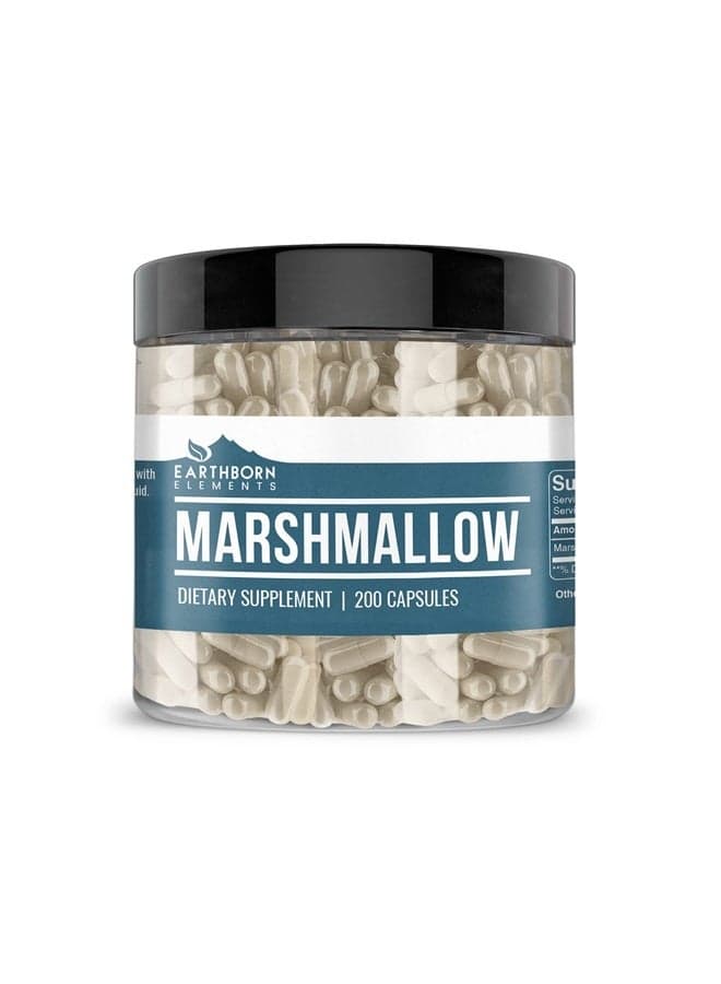 Marshmallow Root 200 Capsules, Pure & Undiluted, No Additives